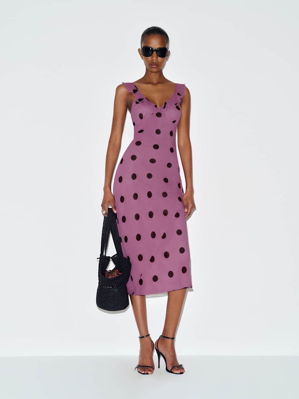 NWT reformation teleia dress in hyacinth dot - size 6